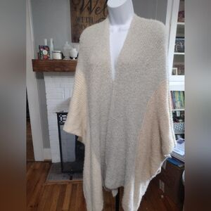 Anthropologie Saturday Sunday fuzzy batwing multicolor cardigan one size